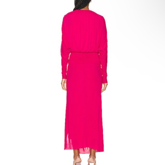 SIMKHAI Ellie dress , style 423-1937 Sz medium, V-neck long sleeve comfortable - Picture 5 of 7